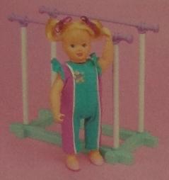 Galoob - Bouncin' Kids - Tumblin' Kid and her Parallel Bars - Doll